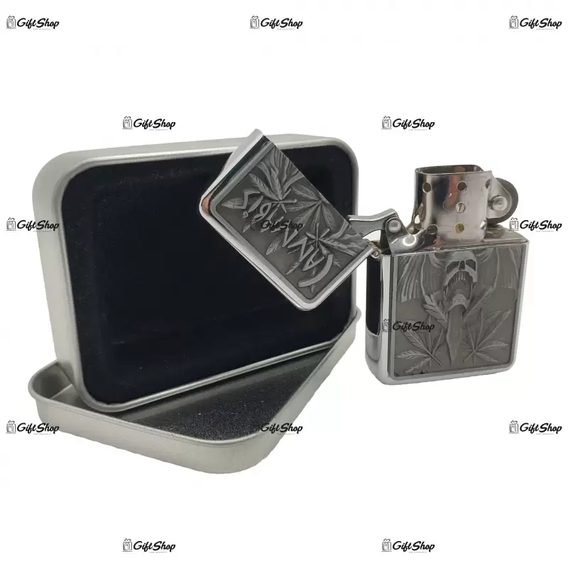 Cannabis, bricheta gen zippo metalica model 1